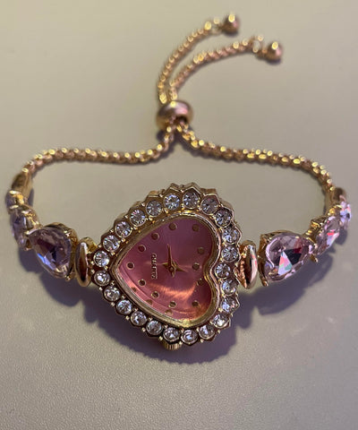 Stone Love Type Gem Metal Unique Purple Zircon Pull Alloy Inlaid FashionChic