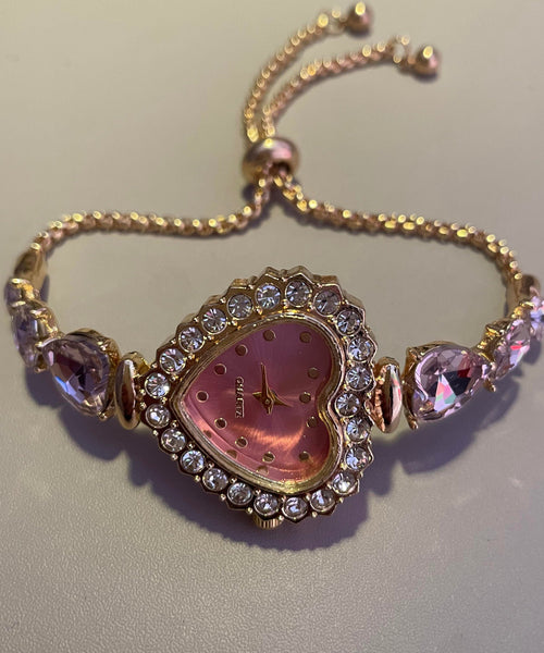 Stone Love Type Gem Metal Unique Purple Zircon Pull Alloy Inlaid FashionChic