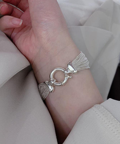Silver Chain Bracelet Silk Unique 925 FashionChic