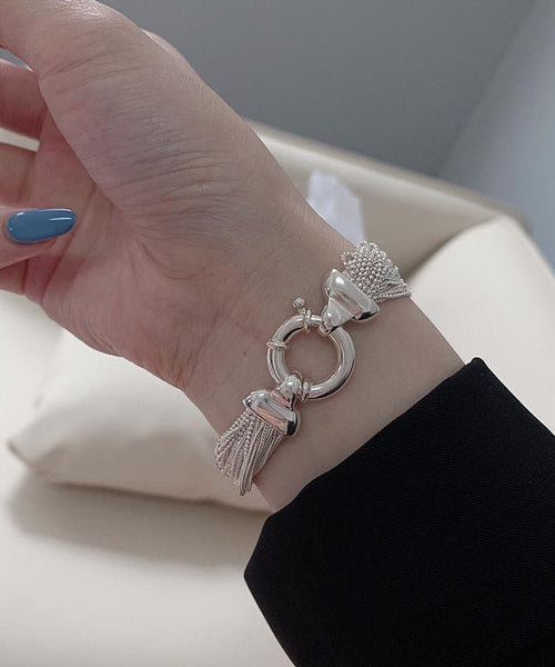 Silver Chain Bracelet Silk Unique 925 FashionChic