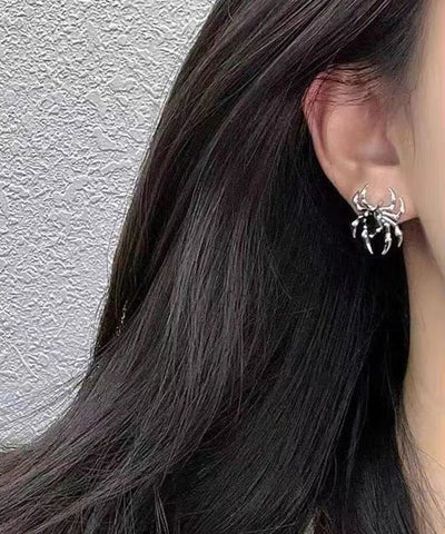Earrings Overgild Copper Silk Spider Unique Stud FashionChic