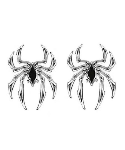 Earrings Overgild Copper Silk Spider Unique Stud FashionChic