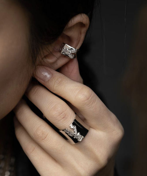 Zircon Earrings Copper Tassel Drop Unique Overgild Silk FashionChic