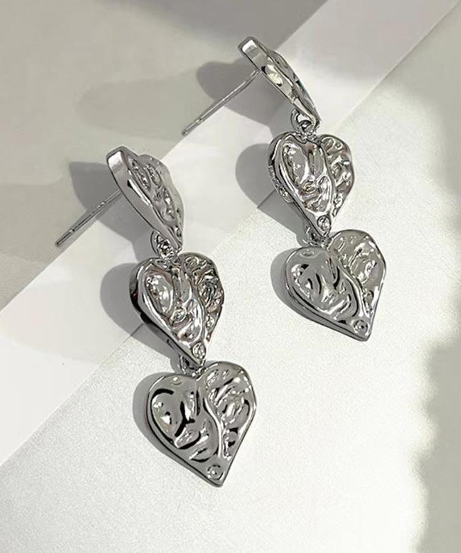 Love Unique Earrings Silk Drop Alloy Metal FashionChic