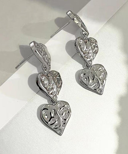 Love Unique Earrings Silk Drop Alloy Metal FashionChic