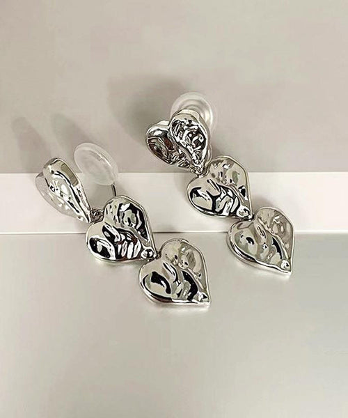 Love Unique Earrings Silk Drop Alloy Metal FashionChic