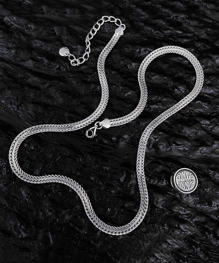 Unique Silk Sterling Silver Pendant Necklace GH1040 Ada Fashion