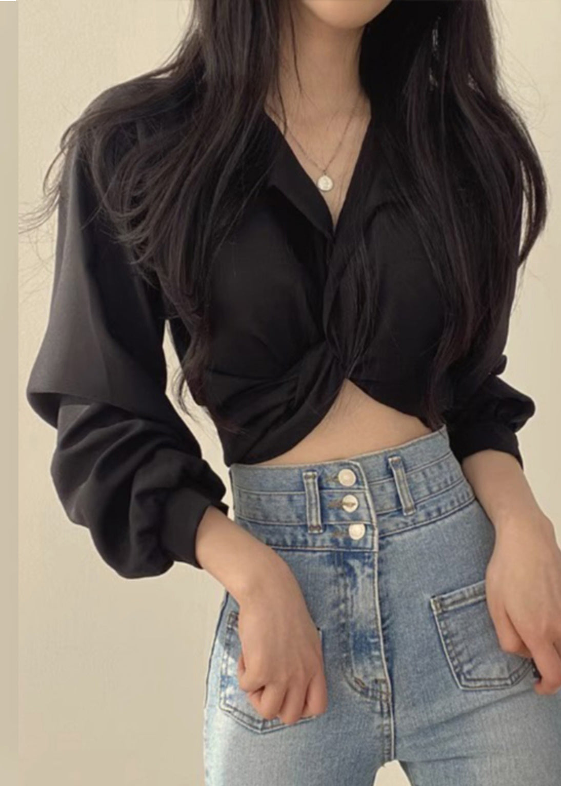 Collar Solid Lantern Peter Sleeve Shirts Pan Unique White FashionChic