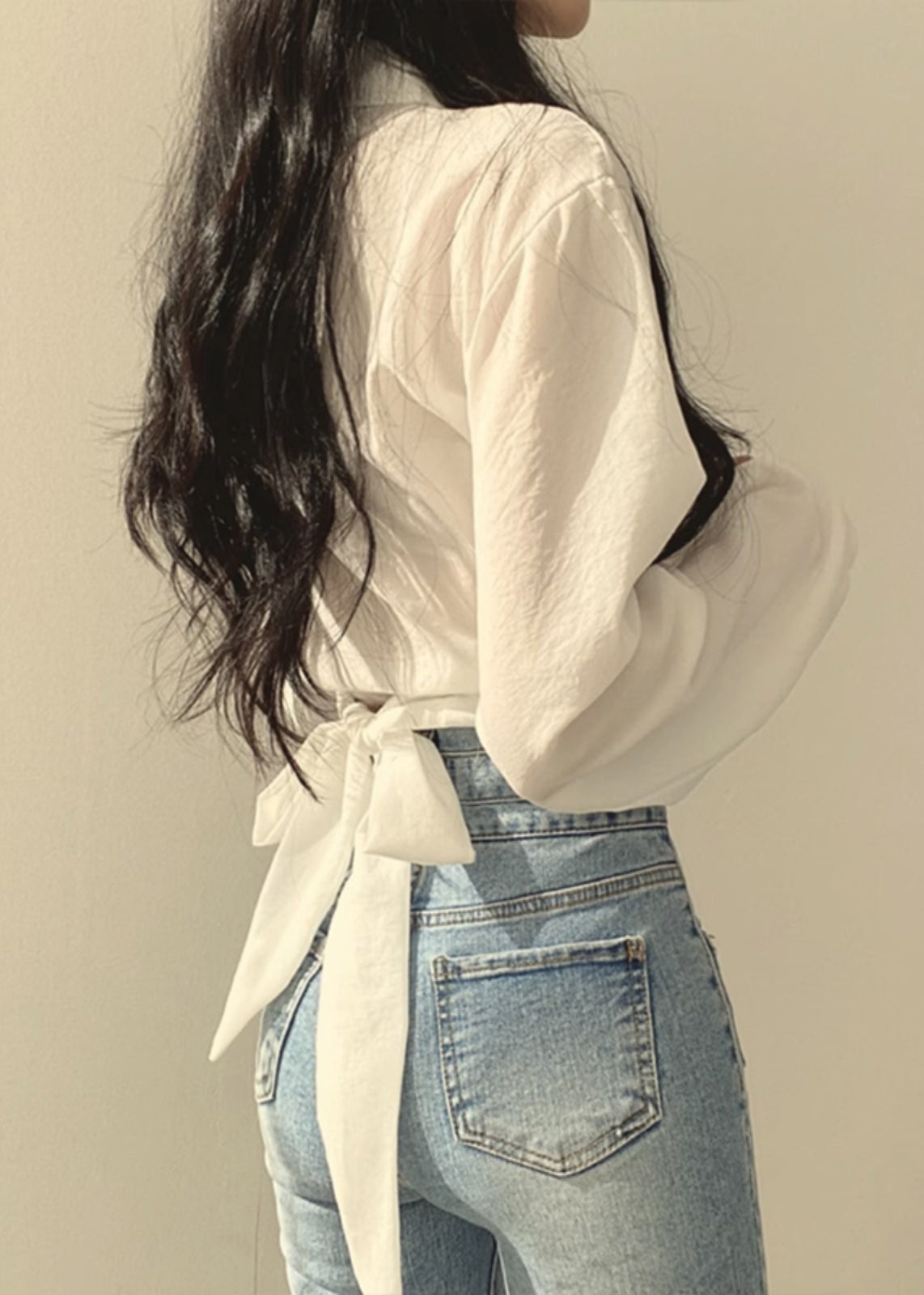 Collar Solid Lantern Peter Sleeve Shirts Pan Unique White FashionChic