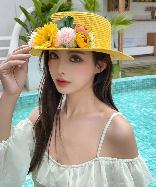 Vacation Style Fashionable Flower Shading Cloche Hat YU1019 Hat-HAT240528