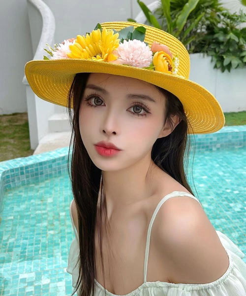 Vacation Style Fashionable Flower Shading Cloche Hat YU1019 Hat-HAT240528