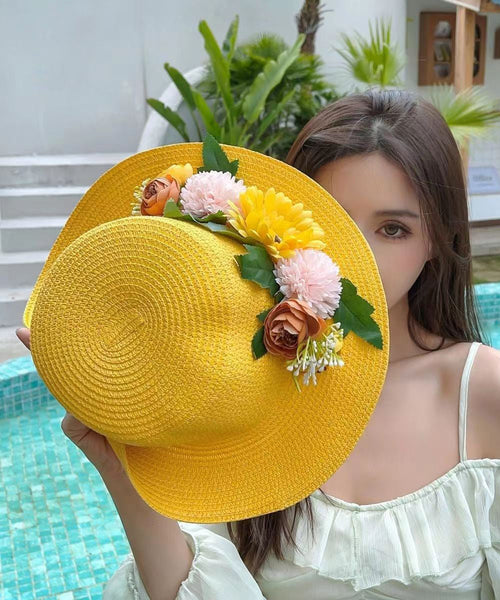 Vacation Style Fashionable Flower Shading Cloche Hat YU1019 Hat-HAT240528