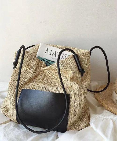 Vacation Style Large Capacity Straw Woven Shoulder Bag GG088 Bag-BGS240606