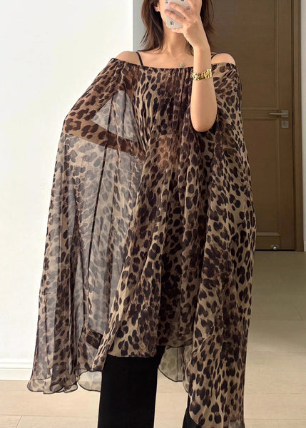 Wearing Method Style Dress Vacation Print And Two Skirt Leopard FashionChic