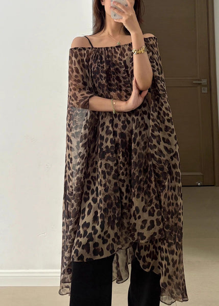 Wearing Method Style Dress Vacation Print And Two Skirt Leopard FashionChic