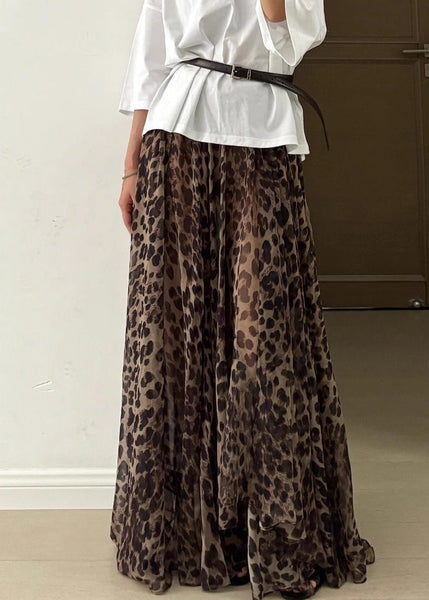 Wearing Method Style Dress Vacation Print And Two Skirt Leopard FashionChic