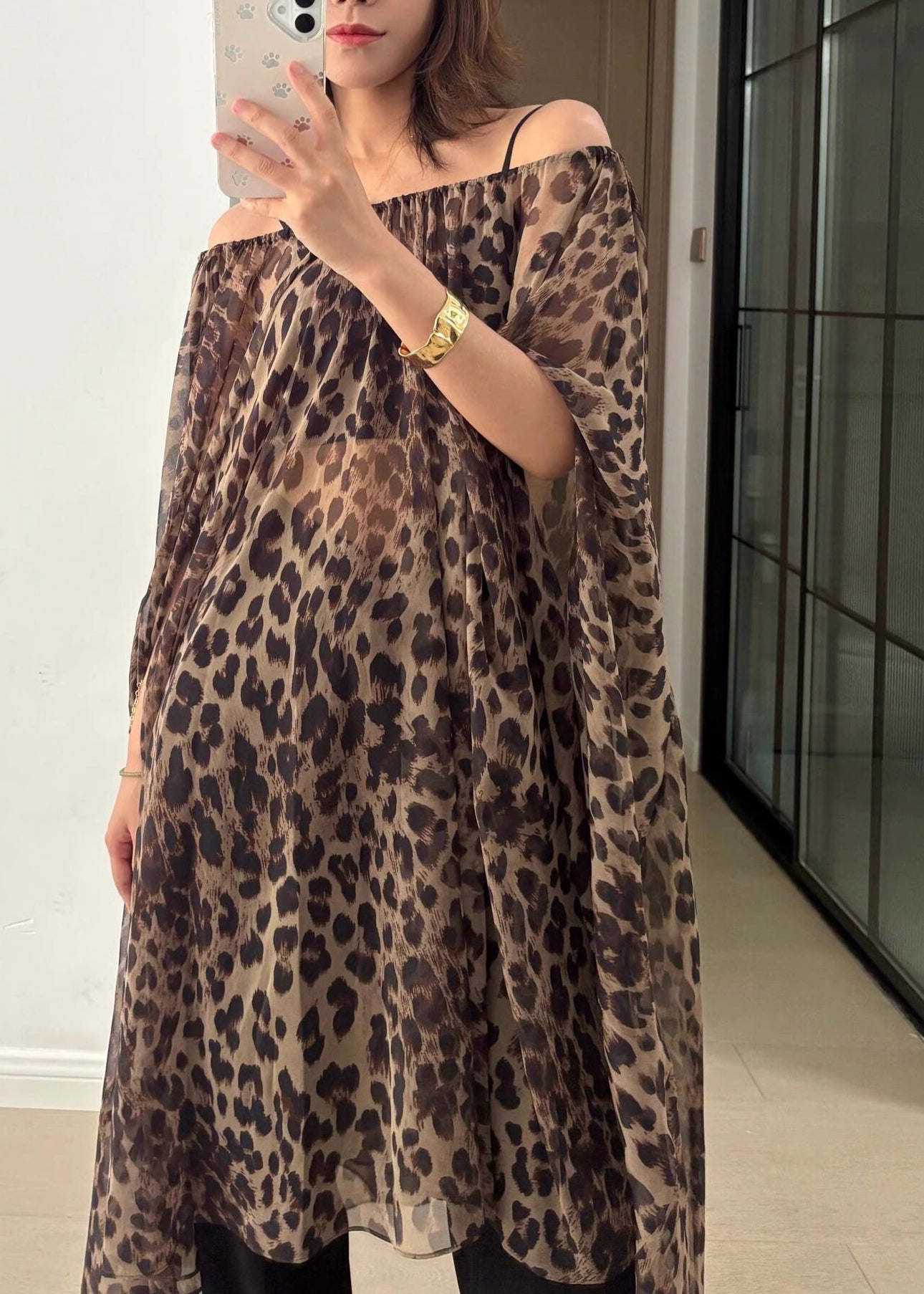 Wearing Method Style Dress Vacation Print And Two Skirt Leopard FashionChic