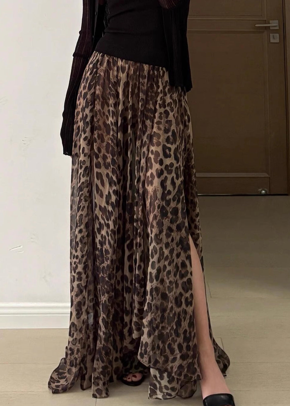 Wearing Method Style Dress Vacation Print And Two Skirt Leopard FashionChic