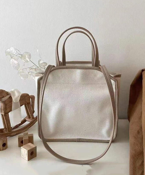 Versatile Beige Large Capacity Canvas Tote Handbag HJ1041 Ada Fashion