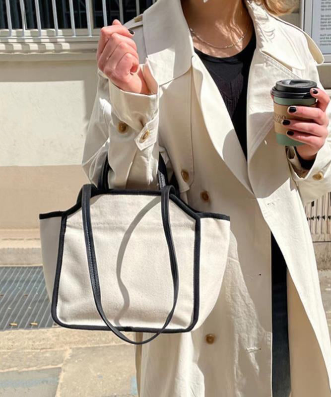 Versatile Beige Large Capacity Canvas Tote Handbag HJ1041 Ada Fashion