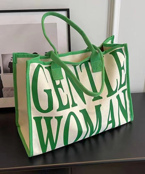 Versatile Large Capacity Black Graphic Canvas Satchel Bag Handbag II042 Bag-BGS240825