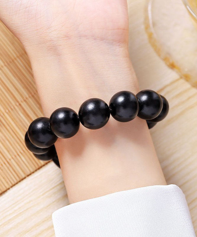 Hollow Black Movement Vintage Out Quartz Sandalwood Watches FashionChic