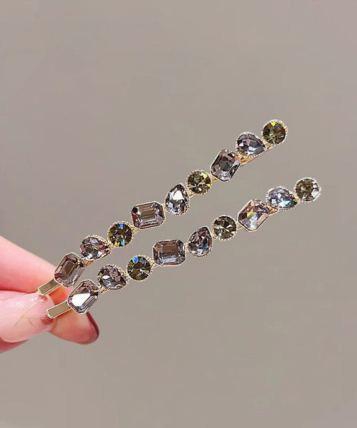 Zircon Vintage Hairpin Alloy Gold Crystal FashionChic