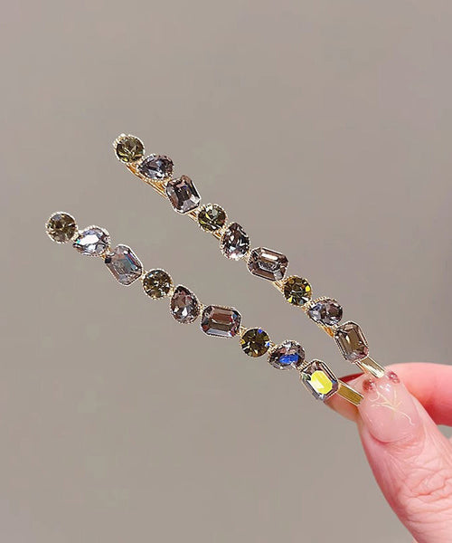 Zircon Vintage Hairpin Alloy Gold Crystal FashionChic