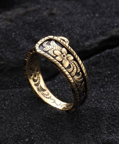 Vintage Gold Old Ancient Gold Floral Rings GH1055 Ada Fashion