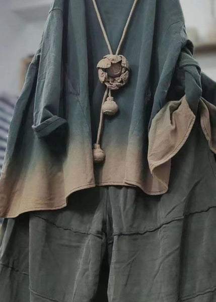 Vintage Grey Hooded Cozy Cotton Sweatshirt Long Sleeve MN091 MMDM-LTP240704