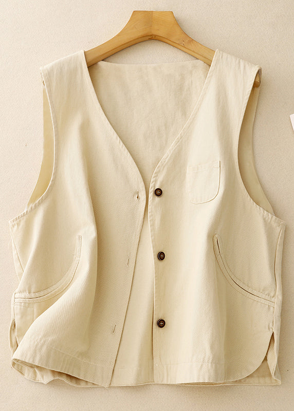 Purple Oversized Vintage Cotton Vest Spring FashionChic