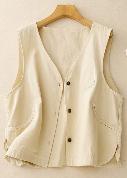 Purple Oversized Vintage Cotton Vest Spring FashionChic
