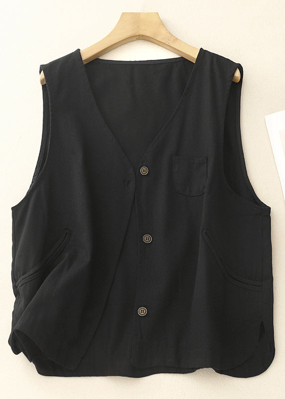 Purple Oversized Vintage Cotton Vest Spring FashionChic