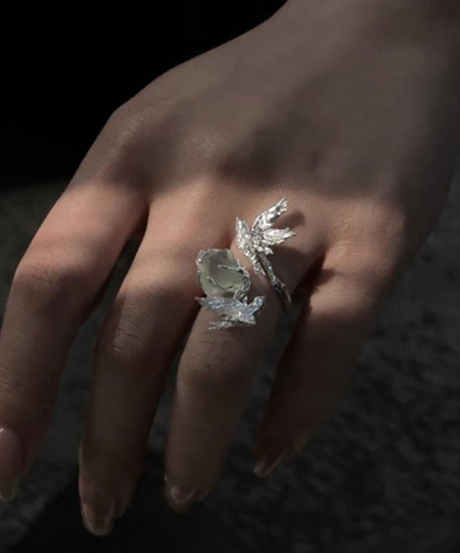 Vintage Silk Copper Gem Stone Little Bird Rings QJ001 JEW-RIN241021