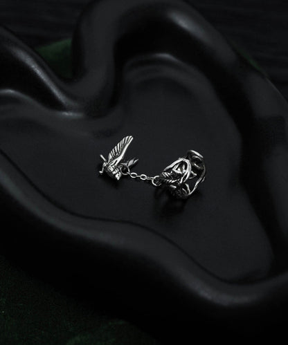 Leaf Flying Sterling Silk Drop Floral Vintage Silver Tassel Bird FashionChic