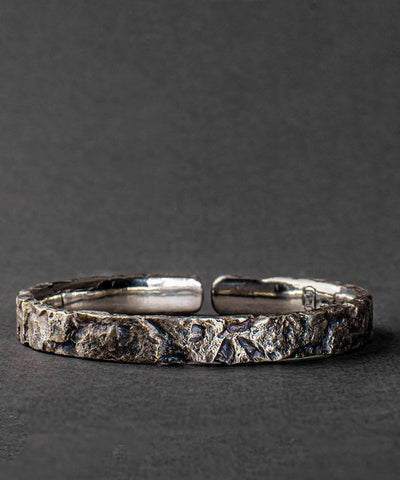 Sterling A Massive Vintage Cuff Rock Men Silver FashionChic