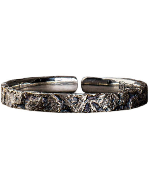 Sterling A Massive Vintage Cuff Rock Men Silver FashionChic