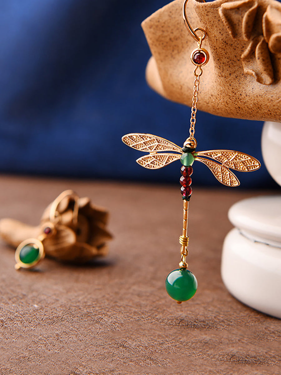 Vintage Irregular Ethnic Dragonfly Women Earrings RR016 JGL