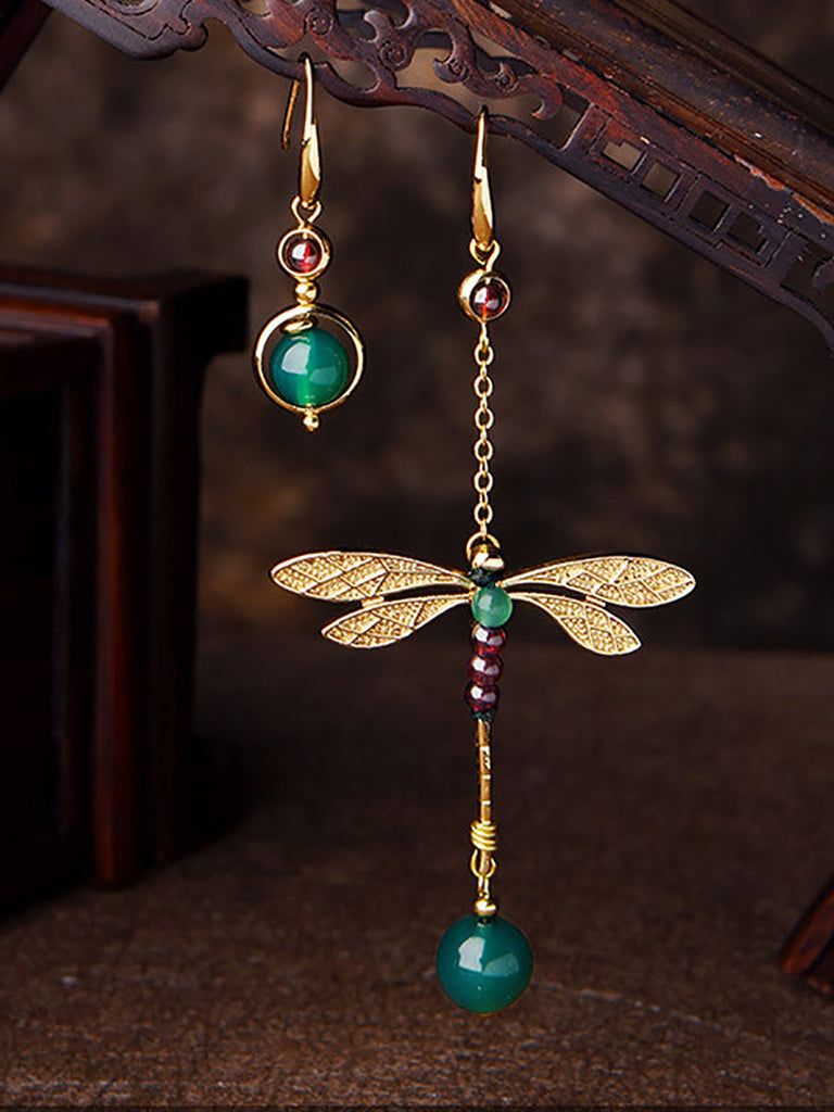 Vintage Irregular Ethnic Dragonfly Women Earrings RR016 JGL