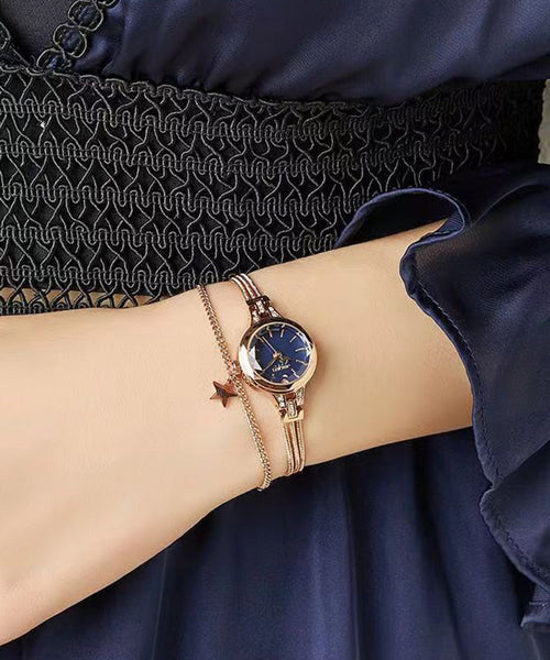 Vogue Tempered Watches Alloy Glass Blue FashionChic