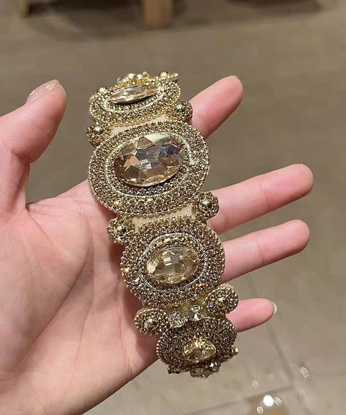 Cloth Vogue Hairpin Alloy Zircon Coffee FashionChic