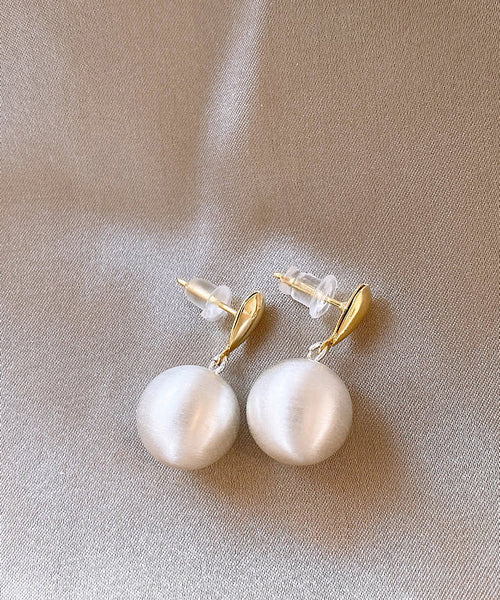 Earrings Gold Drop Alloyv Copper Ball Vogue FashionChic