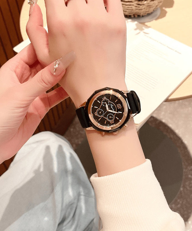 Vogue Purple Stainless Steel Sapphire Crystal Patchwork Dermis Zircon Hollowed Out Watch QU010 JEW-WAT241007