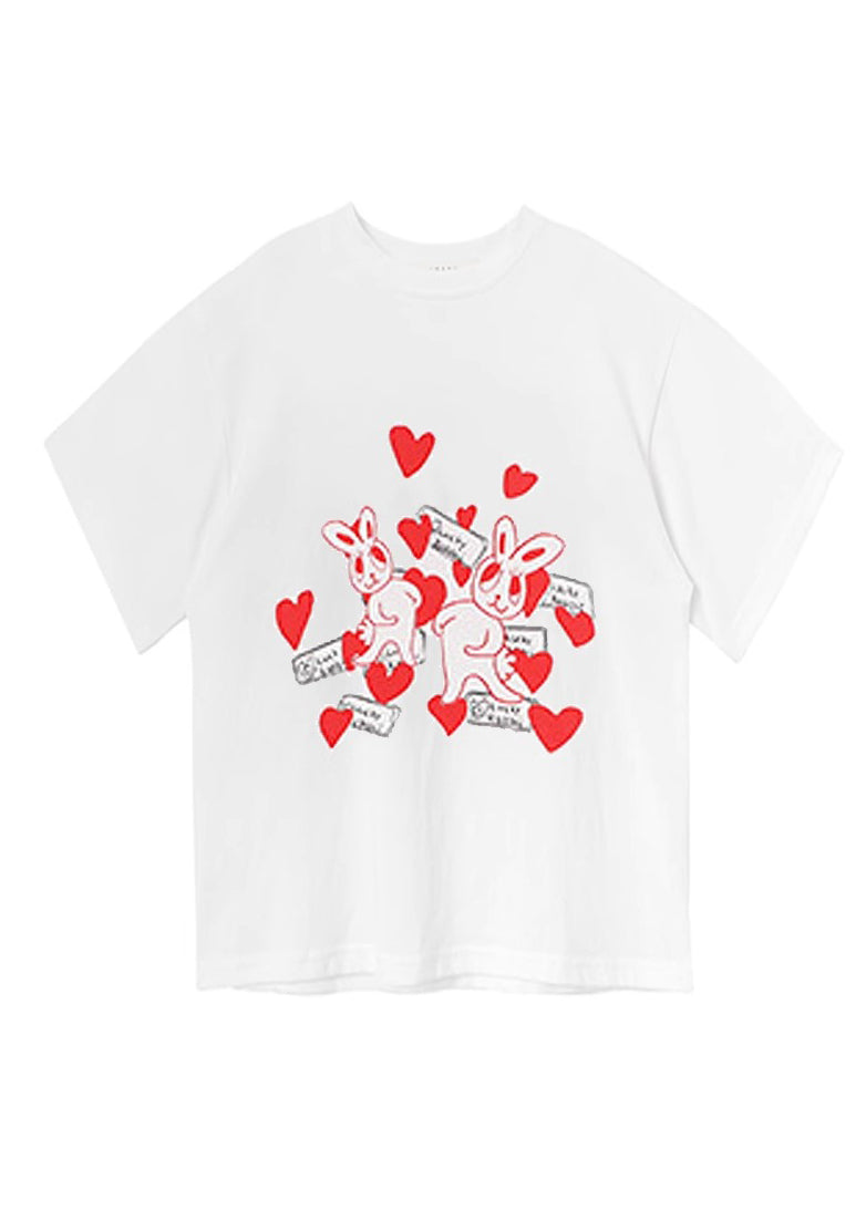 Vogue White Print Patchwork Kids T Shirt Short Sleeve YU1080 WS-RCTZ-STP240529