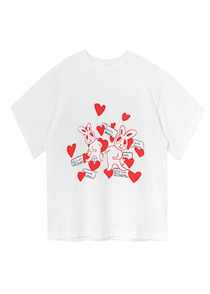 Vogue White Print Patchwork Kids T Shirt Short Sleeve YU1080 WS-RCTZ-STP240529