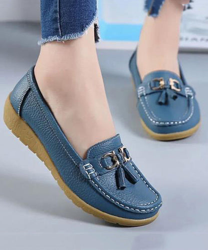 White Casual Splicing Comfortable Loafer Shoes UU006 OM-XZ240821