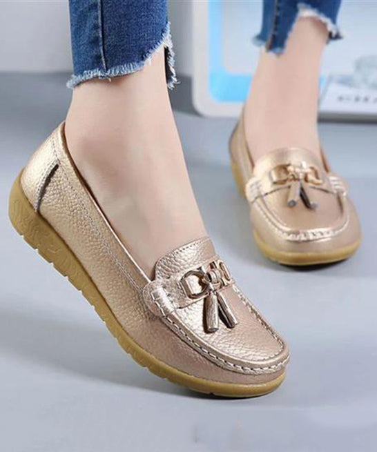 White Casual Splicing Comfortable Loafer Shoes UU006 OM-XZ240821