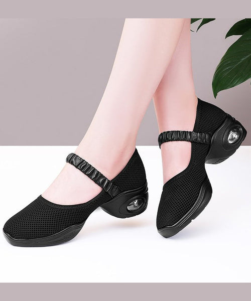 Buckle Sport Mesh Breathable Shoes White Chunky Strap FashionChic