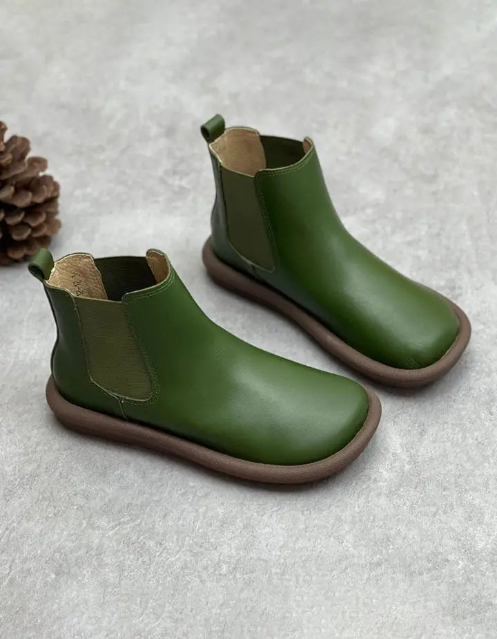 Winter Autumn Handmade Soft Leather Comfortable Boots Ada Fashion