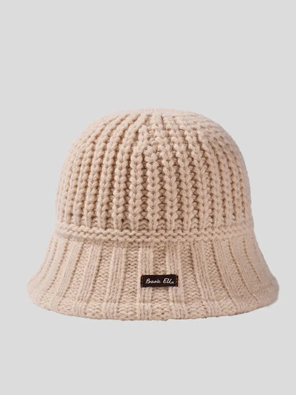 Winter Pure Color Fashion Knitted Patch Warm Hat Ada Fashion